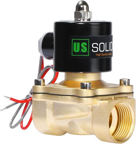 U.S. Solid 1inches 24V AC Stainless Steel Electric Solenoid Valve N.C. Air Water Fuel VITON in Kuwait