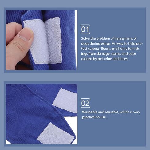 Blue Size Fabric Male Dog Sanitary Underwear Belly Wrap Band in Saudi Arabia