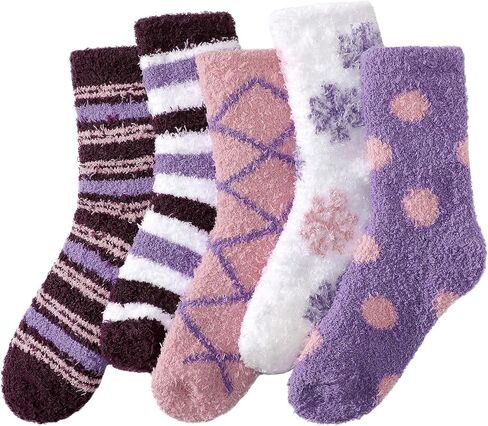 Pleneal Fuzzy Socks for Women - Fluffy Socks Women, Cozy Socks for Women Slipper Bed Socks in Saudi Arabia