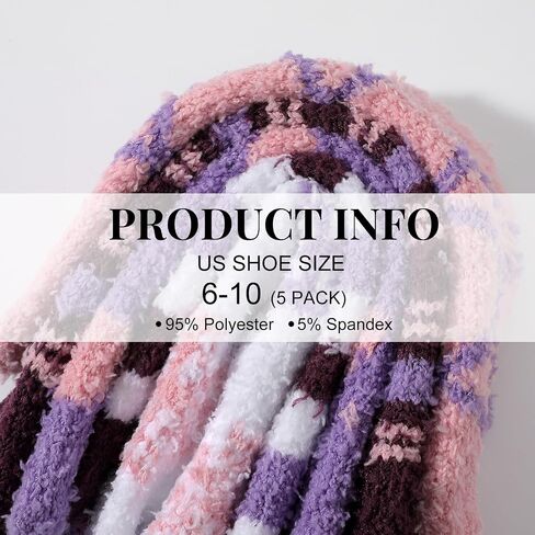 Pleneal Fuzzy Socks for Women - Fluffy Socks Women, Cozy Socks for Women Slipper Bed Socks in Saudi Arabia