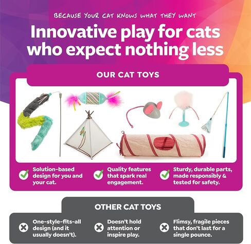 SmartyKat Scratch 'N Spin Carpet Cat Scratching Post with Spinning Wand Toys - Gray, One Size in Kuwait