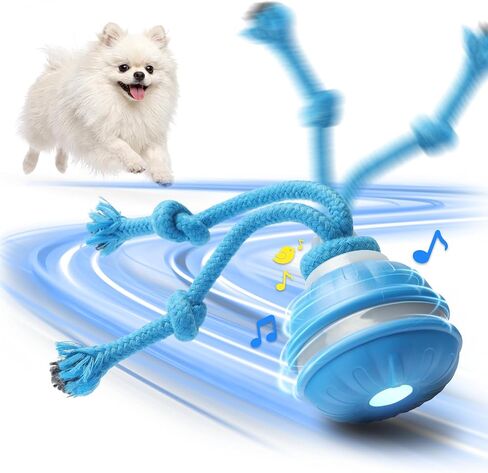 Interactive Small Dog Toys Ball, Smart Automatic Moving Rolling Dogs Toy in Saudi Arabia