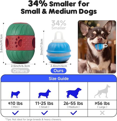 Interactive Small Dog Toys Ball, Smart Automatic Moving Rolling Dogs Toy in Saudi Arabia
