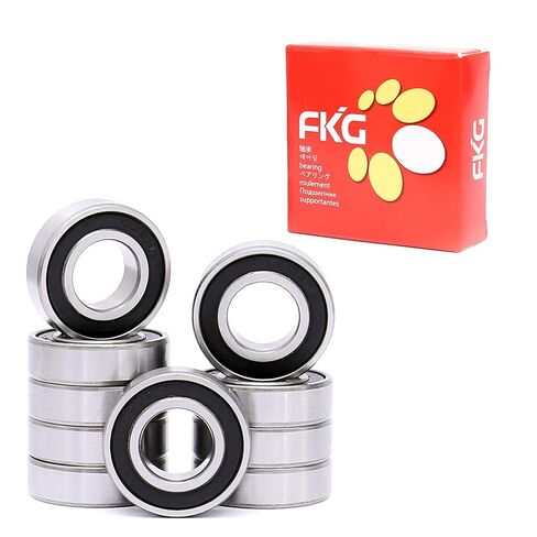 FKG 6000-2RS 10x26x8mm Deep Groove Ball Bearing Double Rubber Seal Bearings Pre-Lubricated 10 Pcs in Kuwait