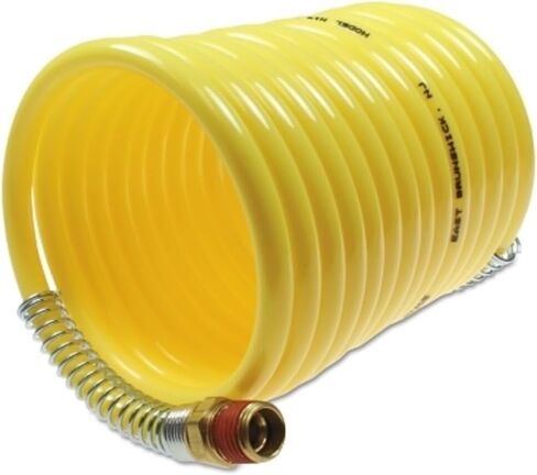 Coilhose Pneumatics N38-25B خرطوم هواء نايلون ملفوف، معرف 3/8 بوصة، طول 25 قدم مع (2) تركيبات دوارة 3/8 بوصة in Kuwait