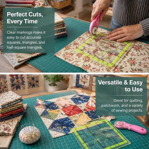 Aixoom Quilting Ruler Set, Square Quilting Templates 3.5/4.5/6.5/10.5" in Kuwait