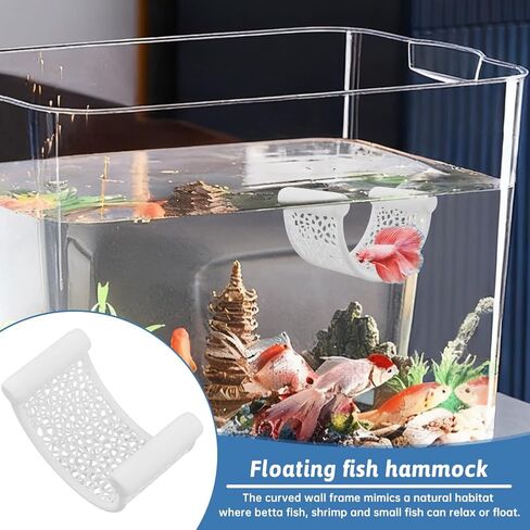 Bettas Fish Hammock,Minimalist Floating Rest Platform for Shrimp,Nano Fish in Saudi Arabia