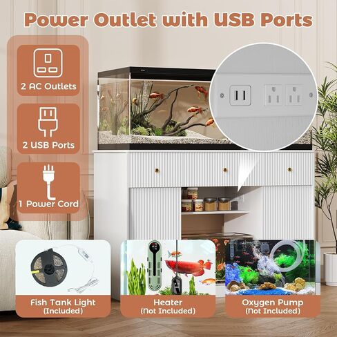 TrailBlaze Aquarium Stand – 55-75 Gal, Power Outlet in Kuwait