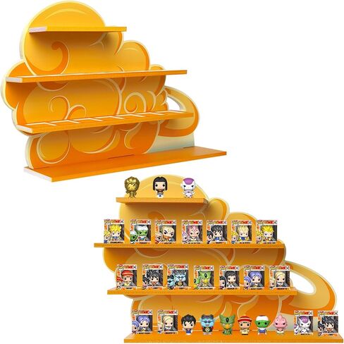 Flying Nimbus Display Shelf Compatible with Fnko Bitty DBZ Series, Organizing Racks for Bitty Pop, Wallmountable Kinto'un Bitty Shelf, Displays 27 Bitty Pops in Saudi Arabia