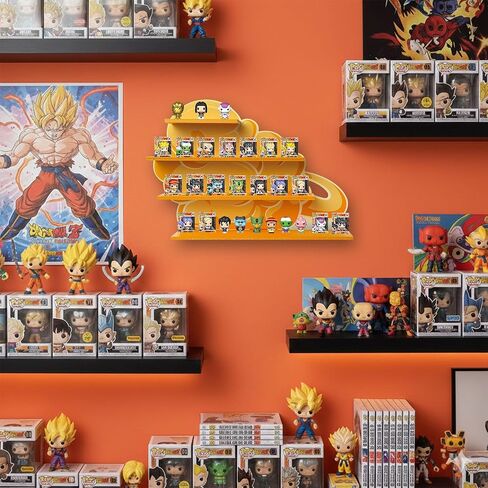 Flying Nimbus Display Shelf Compatible with Fnko Bitty DBZ Series, Organizing Racks for Bitty Pop, Wallmountable Kinto'un Bitty Shelf, Displays 27 Bitty Pops in Saudi Arabia