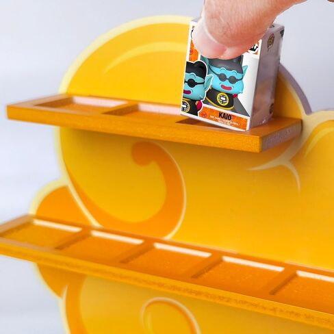 Flying Nimbus Display Shelf Compatible with Fnko Bitty DBZ Series, Organizing Racks for Bitty Pop, Wallmountable Kinto'un Bitty Shelf, Displays 27 Bitty Pops in Saudi Arabia