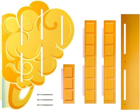 Flying Nimbus Display Shelf Compatible with Fnko Bitty DBZ Series, Organizing Racks for Bitty Pop, Wallmountable Kinto'un Bitty Shelf, Displays 27 Bitty Pops in Saudi Arabia