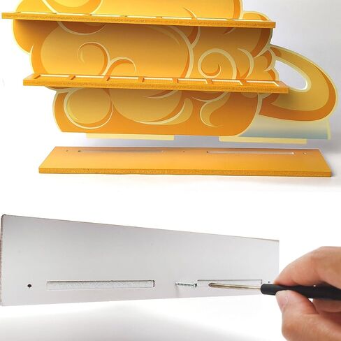 Flying Nimbus Display Shelf Compatible with Fnko Bitty DBZ Series, Organizing Racks for Bitty Pop, Wallmountable Kinto'un Bitty Shelf, Displays 27 Bitty Pops in Saudi Arabia