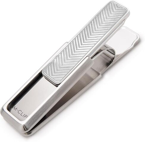 M-Clip Stainless Steel Money Clip - Cash and Credit Card Holder for Men - Minimalist Slim Wallet Alternative in Kuwait
