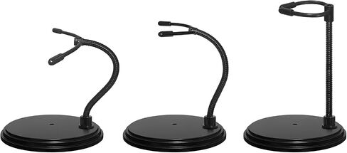 3Pcs Clear Adjustable Doll Stand Fits 4,5,6,7 and 8 Inch Dolls Or Action Figures，Doll Display Stand With Flexible Waist Clip and Bendable Metal Arm. in Saudi Arabia