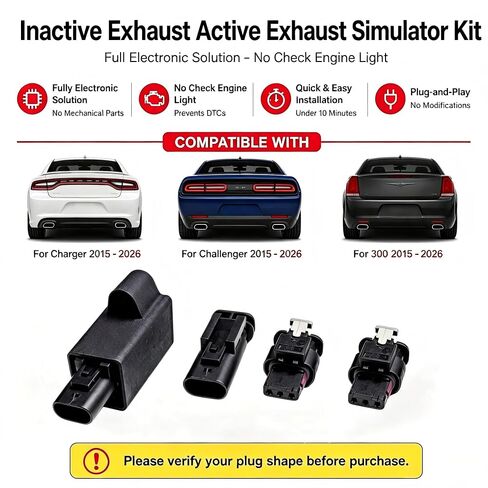 Active Exhaust Inactive Exhaust Simulator for Ford for Chargers for Challengers and 300’s 2015-2026 in Kuwait