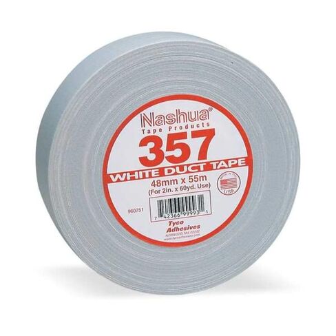 Nashua 357 White Duct Tape, Ultra Heavy Duty, Waterproof, 1.89 Inch x 60 yds, 1 Roll in Kuwait
