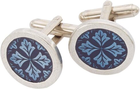 Danforth Four Leaf Clover Cufflinks – Handcrafted Green Clover Pewter Cufflinks – Made In USA in Kuwait