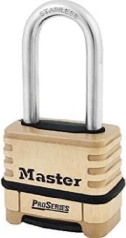 Master Lock 1175LHSS ProSeries Set Your Own Combination Lock, 2-1/4" Wide, Brass in Kuwait