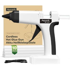 Cordless Hot Glue Gun, 6000mAh 60-Min Battery, Plug-in for Nonstop Use in Kuwait