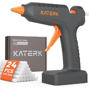 Katerk 12V Full Size Cordless Hot Glue Gun with 24 Glue Sticks in Kuwait