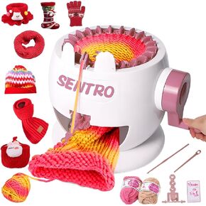 PKHOUHYI Sentro 22 Knitting Machine, Sentro 22 Needles Knitting Machine Automatic Circular Weaving Spinning Knitting Loom Machine Kit for Adults and Beginners for Scarf/Hats/Sweater/Kintting Toys in Kuwait