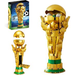 Gohero 446PCS Soccer Trophy Building Set, STEM Golden Cup Model for Kids 8+ in Kuwait