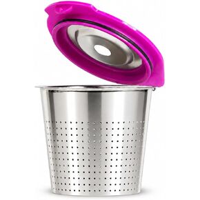 Cafe Flow Stainless Steel Reusable Metal Coffee Pod Refillable Filter Cup - Compatible with Keurig 1.0, 2.0, K-Mini, K-Duo, K-Slim & Select Single K Cup Coffee Makers (See Compatibility Chart) in Kuwait