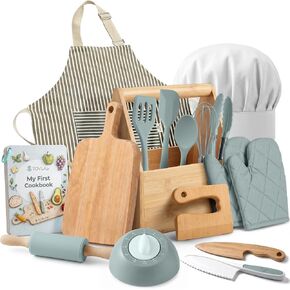 Tovla Jr. Real Cooking and Baking Set | Montessori Wood Tools | Ages 4-12 in Kuwait