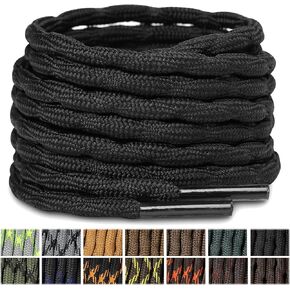 Stepace Wave Round Boot Laces [2 Pairs] Heavy Duty Shoelaces,Work Boots & Hiking Shoes in Saudi Arabia