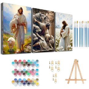 Axquilon 3 Packs Tarot Framed Paint by Numbers Kit for Adults 8x10in in Kuwait