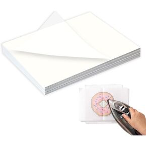 Fuse Beads Ironing Paper, Square Clear Fuse Beads Iron Paper 7.87 x 11.81in Thermostability Ironing Papers for Beads Craft Fuse Bead Accessories - 50PCS in Kuwait