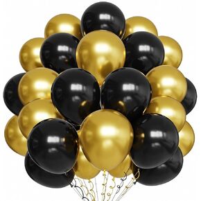 YMSZ Halloween Party Balloons, 100pcs Black Orange Purple Green Balloons in Kuwait