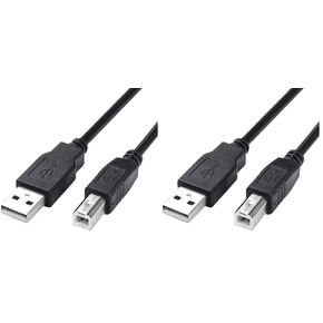 كيبل طابعة الى كمبيوتر USB للطابعة والماسح الضوئي عالي السرعة ايه ذكر الى بي ذكر متوافق مع اتش بي وكانون وديل وابسون وليكسمارك وزيروكس وسامسونج وغيرها (10 قدم) in Kuwait