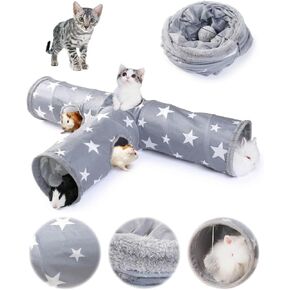JanYoo Bunny Tunnel Rabbit Hideout Cat Toys for Rabbits Accessories 3 Ways in Kuwait