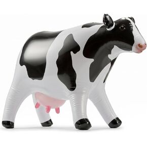 38-Inch Inflatable Cow Pool Float for Kids, Barnyard Party Decoration in Kuwait