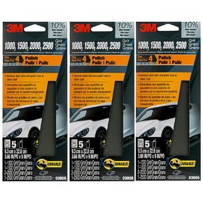 3M(TM) Wetordry(TM) Sandpaper, 03006, 3-2/3 in x 9 in, Assorted, 3 Pack in Saudi Arabia