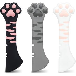 3PCS Cat Food Can Opener Set, Silicone Cat Can Opener & Food Spoon Spatula in Saudi Arabia