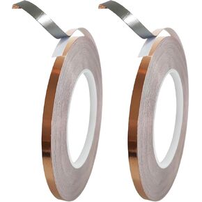 3/16" Silver Backed Copper Foil Tape for Stained Glass, 36 Yards (2 Rolls) in Saudi Arabia