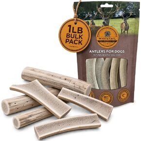 WhiteTail Naturals Economy Deer Antlers for Dogs, 1 lb Bulk, 4-5 Ct in Kuwait