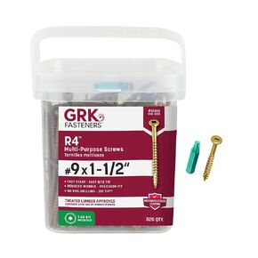 GRK 01095#9 x 1-1/2" R4™ Multi-Purpose Screws 820 Count in Saudi Arabia