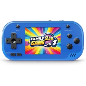 Handheld Game Console, 220 Built-in Games, 2.8" IPS Screen（Blue in Kuwait