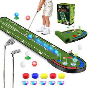 VATOS Upgraded Golf Putting Mat Indoor for Kids - Light up Golf Game Set in Kuwait