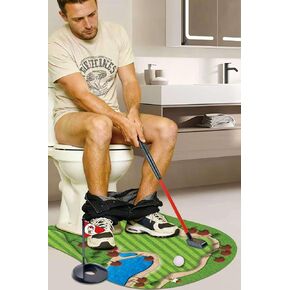 GOODLYSPORTS Toilet Golf Gag Gifts for Men, White Elephant Gifts for Adults in Saudi Arabia