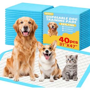 30 Pack XXXL 31"x47" Puppy Pee Pads for Dogs, Dog Training Pads Extra Large in Saudi Arabia