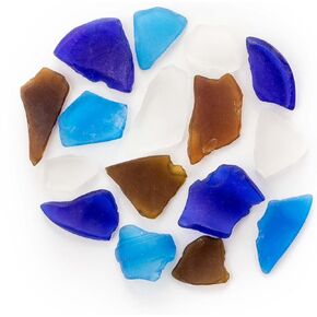 Galápagos (05139) Aquarium Sea Glass – Tumbled Decorative Glass for Aquariums, Terrariums, Crafts, Vases, and Home Decor, 4 lb Bag, Pacific Mix in Kuwait