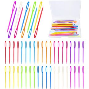 Deshionew 50 PCS Plastic Yarn Needles for Crafts, 2.7" Large Eye Needles in Kuwait