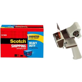 Scotch Heavy Duty Shipping Packing Tape, Clear, Shipping and Packaging Supplies, 1.88 in. x 54.6 yd., 18 Tape Rolls in Saudi Arabia