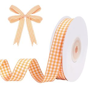 Wine and White Gingham Ribbon for Gift Wrapping 5/8 inch x 25 Yards in Kuwait
