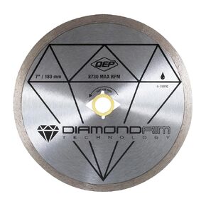 QEP 7" Continuous Rim Diamond Blade - For Wet Cutting of Ceramic Tile in Saudi Arabia